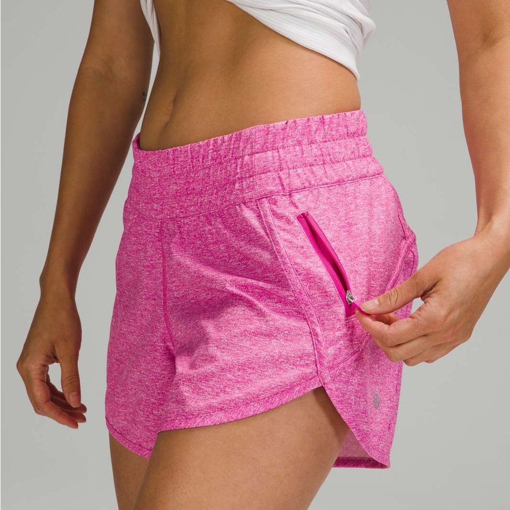 lululemon athletica Pink Athletic Shorts with Elastic Waistband and Relaxed Fit